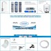 Aqua Kent High Capacity Under Sink 5-Stage Reverse Osmosis Drinking Water Filtration System with Pump And Faucet